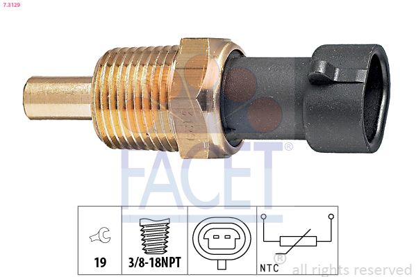 Opel Motor Isı Sensörü Y17dt Corsa C Combo C - FACET 7.3129