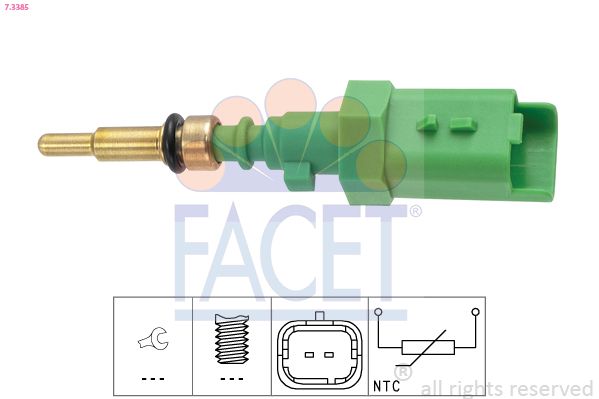 Opel Su Sıcaklık Sensörü C3-C4-C-Elysee-Ds3-Ds4-Jumpy-Berlingo-2008-208-3008-301-308-5008-Partner-Expert - FACET 7.3385