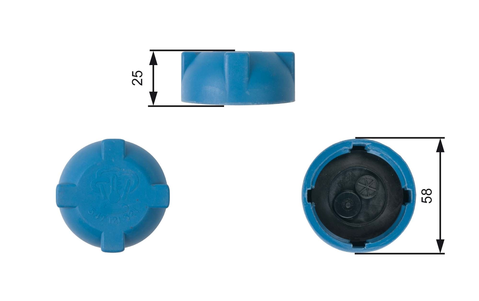Volkswagen Soğutma Kapağı (Audi: A4 1.8 1.9 TDI 94-01 A6 94-97 A8 96-02) - GATES RC203