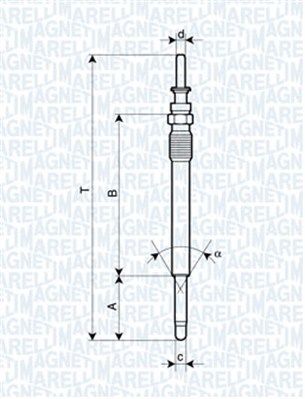 Opel Kızdırma Bujisi Astra Vectra Omega 20 - MAGNETI MARELLI 060900270606