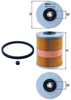 Opel Mazot Filtresi (Opel Corsa C 1.7Dtı-Vectra C 2.2) - MAHLE KX78D