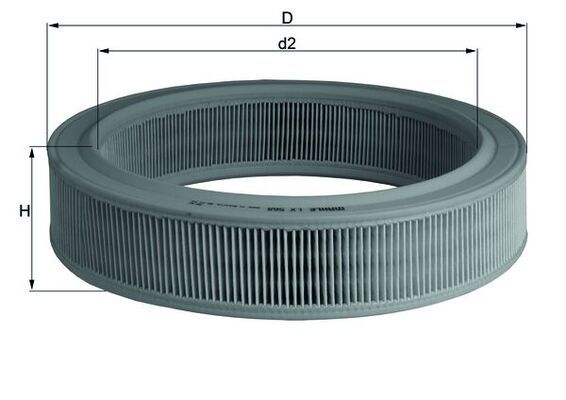 Volkswagen Hava Filtresi Caddy II (95 04) Golf III (91 97) Polo (94 99) Cordoba (93 99) Ibiza II 1.4 1.6 - MAHLE LX568