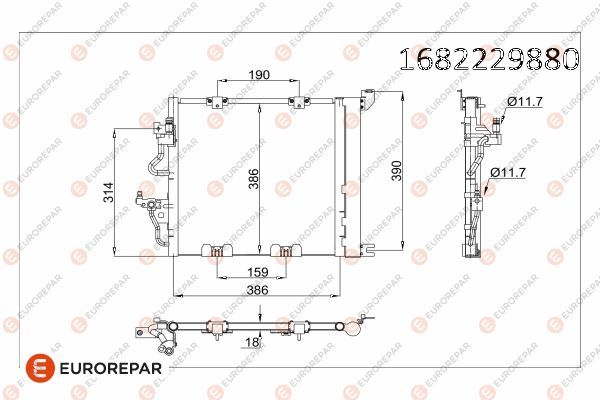 Opel Erp Klima Radyatörü Astra H Zafira B - MOPAR (PSA) 1682229880