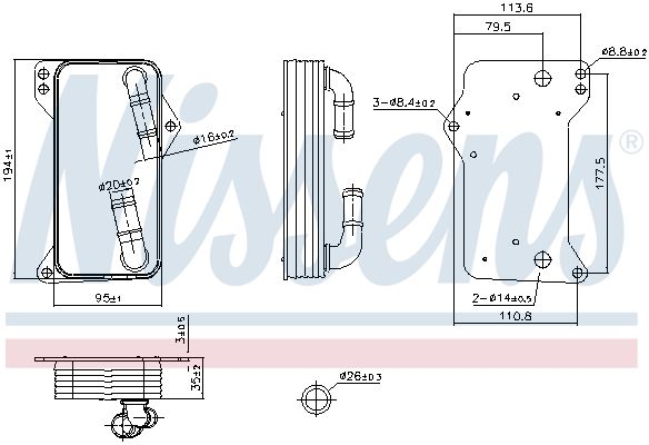 Volkswagen Otomatik Şanzıman Yağ Soğutucu - NISSENS 91505