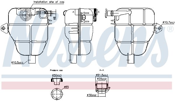 Opel Radyatör Yedek Su Deposu Opel Meriva B - NISSENS 996218