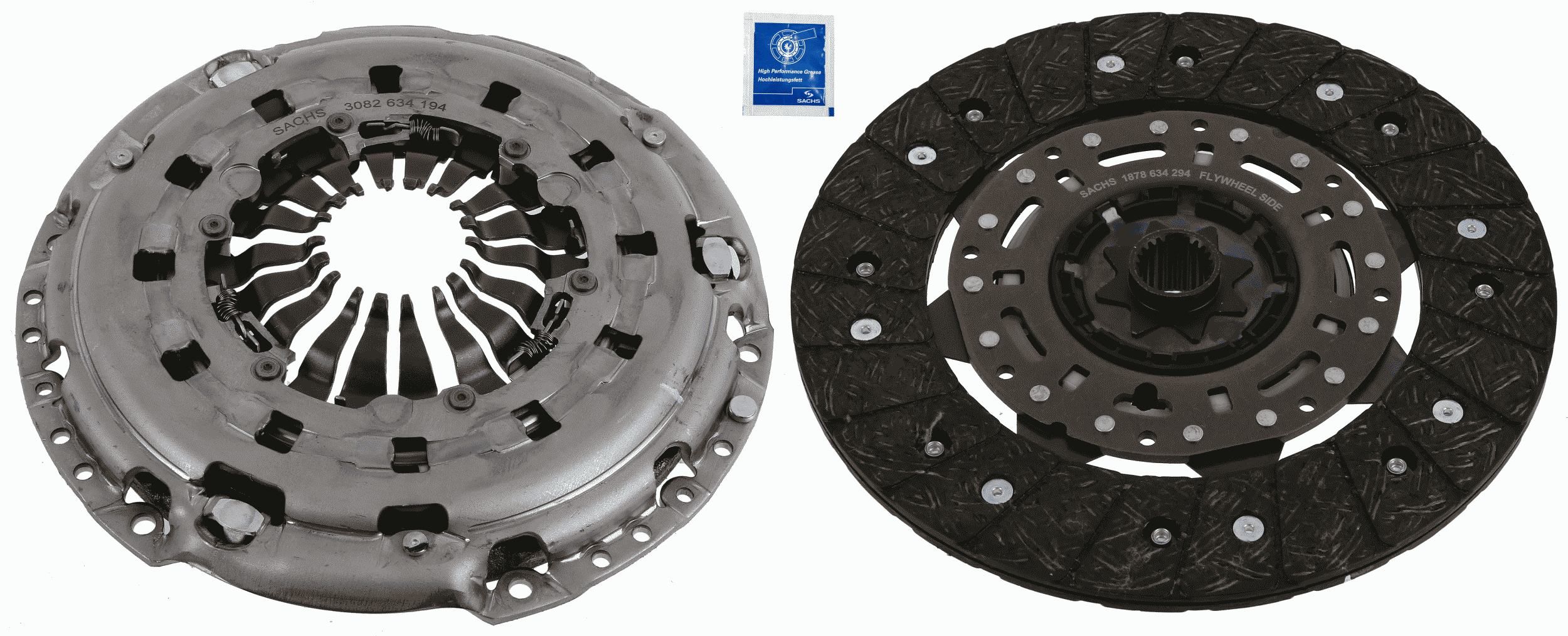Volkswagen Debriyaj Seti Rulmansız (624 3715 09) - SACHS 3000951694