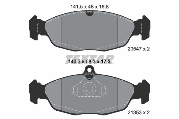 Opel Fren Balatası Opel Astra F / Corsa B / Vectra A Ön - TEXTAR 2054701