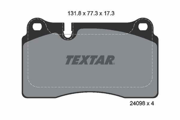 Volkswagen Fren Balatası Ön Gdb1670 / Fdb1877 - TEXTAR 2409801