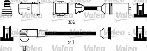 Volkswagen Ateşleme Kablo Tk. VW Polo Classic 8V (95 > 01) - VALEO 346317