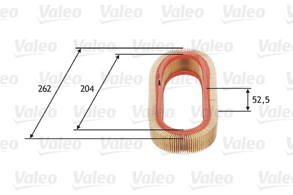 Opel Hava Filtresi (Opel Corsa-A 1.2 S / 1.2I) - VALEO 585641