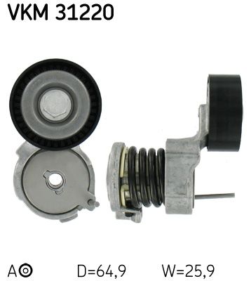 Volkswagen V Kayış Gergisi Komple 56318 - SKF VKM 31220