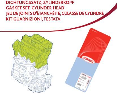 Opel Silindir Kapak Conta Seti Opel Omega B 2.5I X25xe (418488P) - CORTECO 83418488