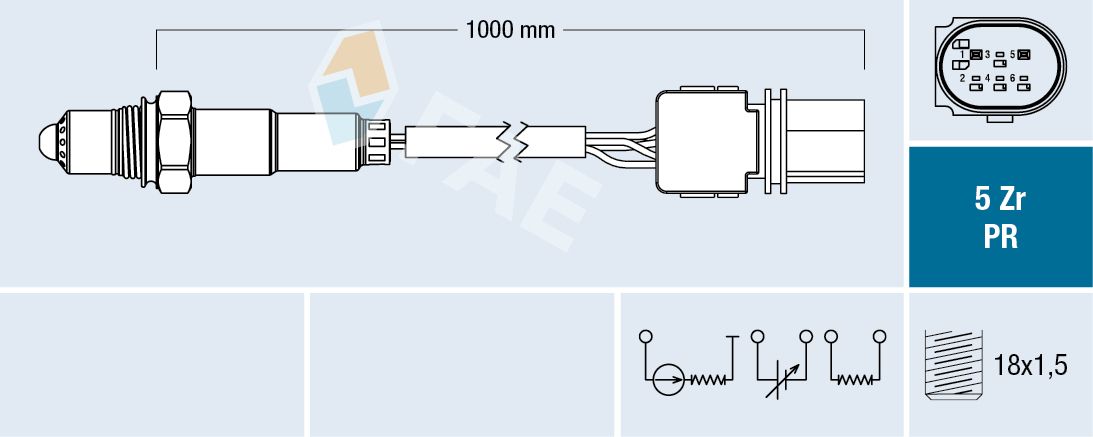 Opel Lambda Sensörü BMW N47 52 53 62 04 - - FAE 75070