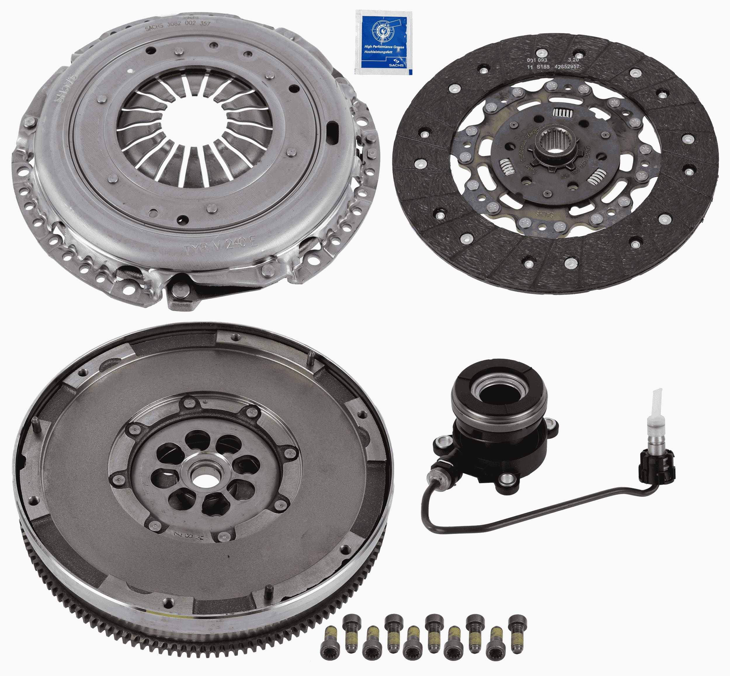 Opel Volant + Debriyaj Seti + Rulman Opel Zafira B 1.7 Dtj / Dtr - SACHS 2290 601 193