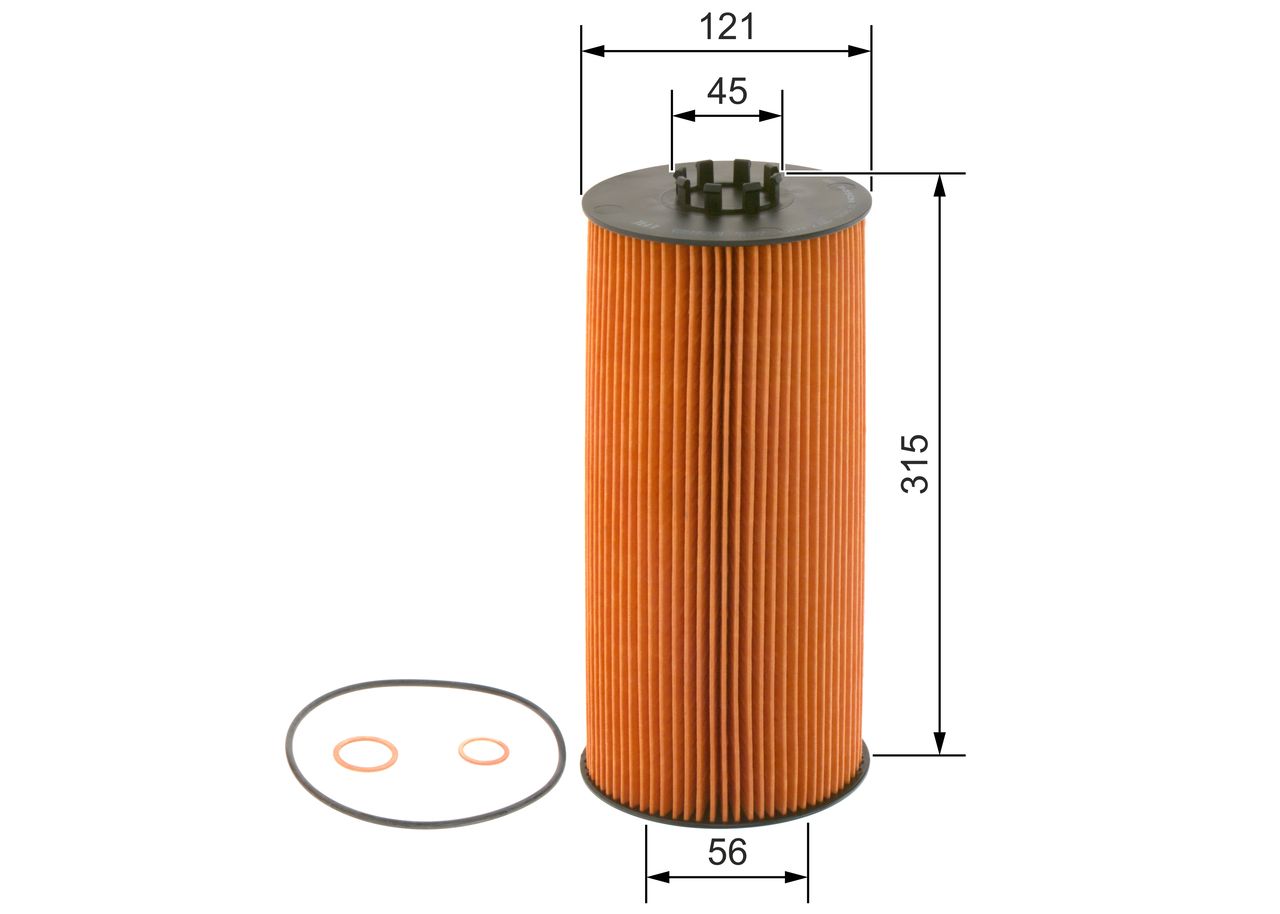 Opel Yağ Filtresi Filtre Elemanı - BOSCH 09864B7010