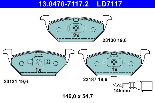Volkswagen Fren Balatası Ön Golf IV 97 > Bora 98 > Polo V 09 > Polo IV 01 > Jetta IV 10 > Beetle 11 > Up 11 > A1 10 > A3 96 > Cordoba 02 > Toledo Ibiza IV 01 > Ibiza V 08 > Leon 99 > Fabia Octavia Roomster 06 > Citigo 11 > Rapid 12 > - ATE 13.0470-7117.2