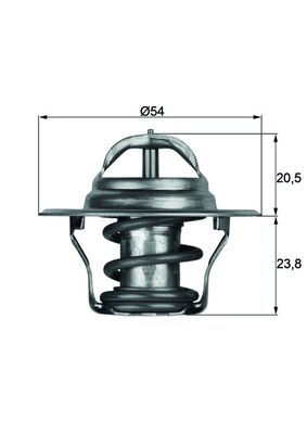Volkswagen Termostat (80 ºc) Volkswagen Polo Skoda Fabia 14 01-Bby Aub Audi A4 A5 A5 Q5 20 T - MAHLE TX1480D