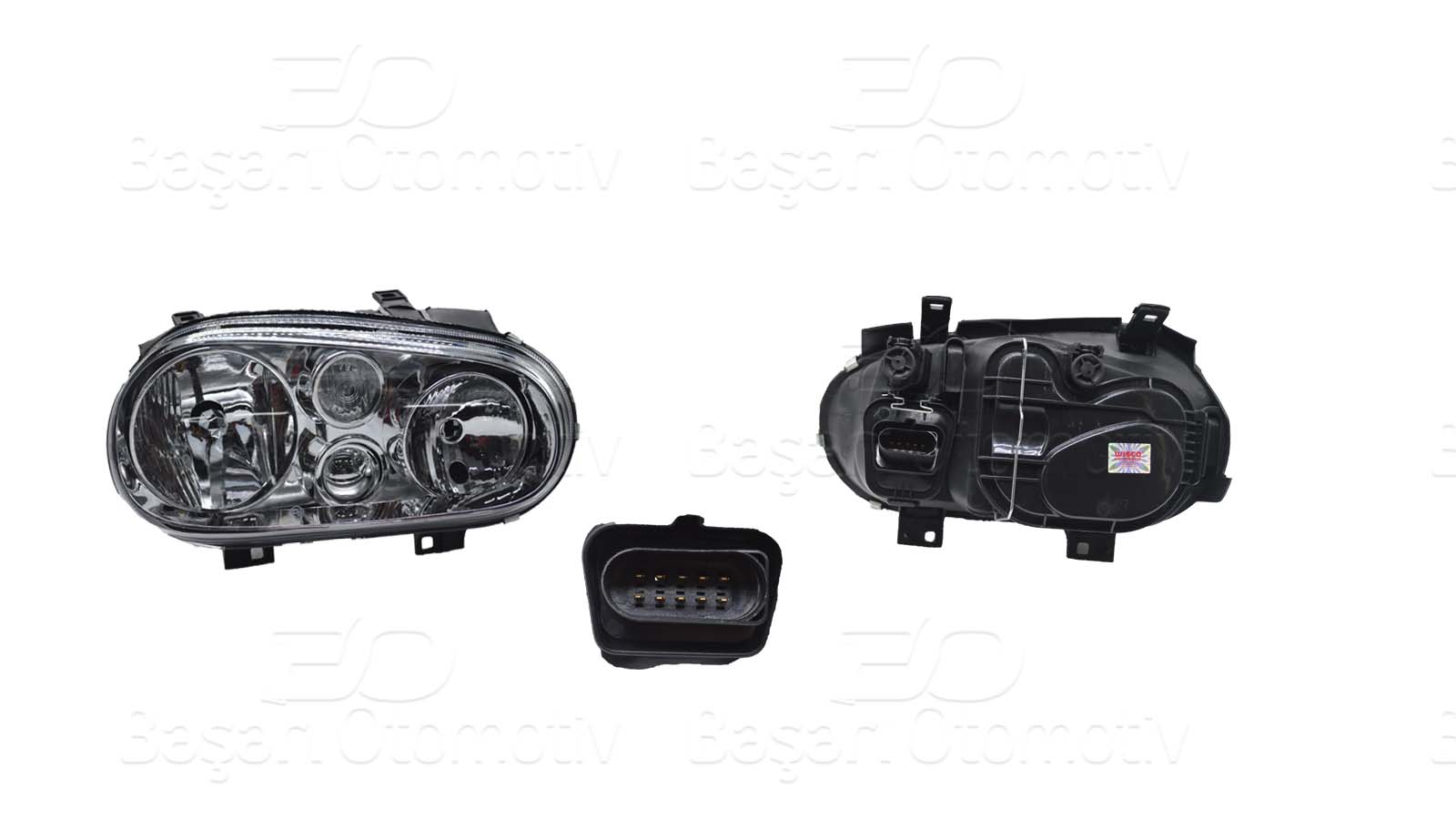 Volkswagen Far Sağ Sıssız Motorlu VW Golf4 (1J1) / Golf4 Variant (1J5) / Golf4 Cabrio (1E7) 98-04 - WISCO 1243257-00