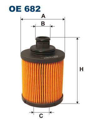 Opel Yağ Filtresi Fiat 500 Albea Bravo Doblo Fiorino Linea Punto Ford Alfa Opel Subaru 04 - - FILTRON OE682