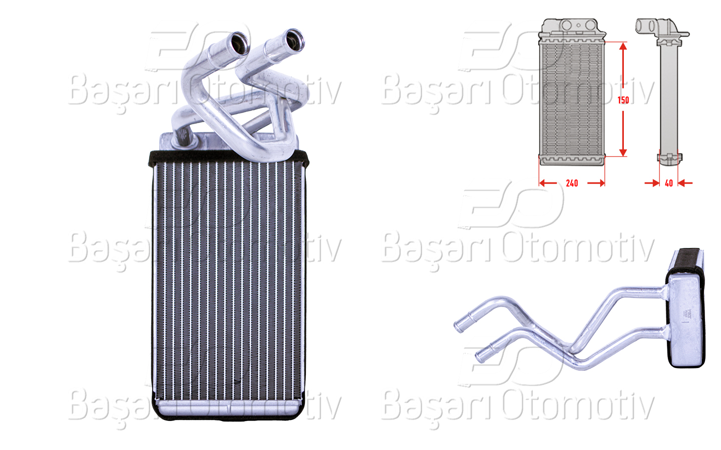 Volkswagen Kalorifer Radyatörü Brazing 245X147 mm Nissan Murano 1 3.5 4X4 Np300 Navara 2.5 DCI 3.0 DCI Pathfinder 3 2.5 DCI 3.0 4.0 4Wd 03 > - WISCO 3143185-00