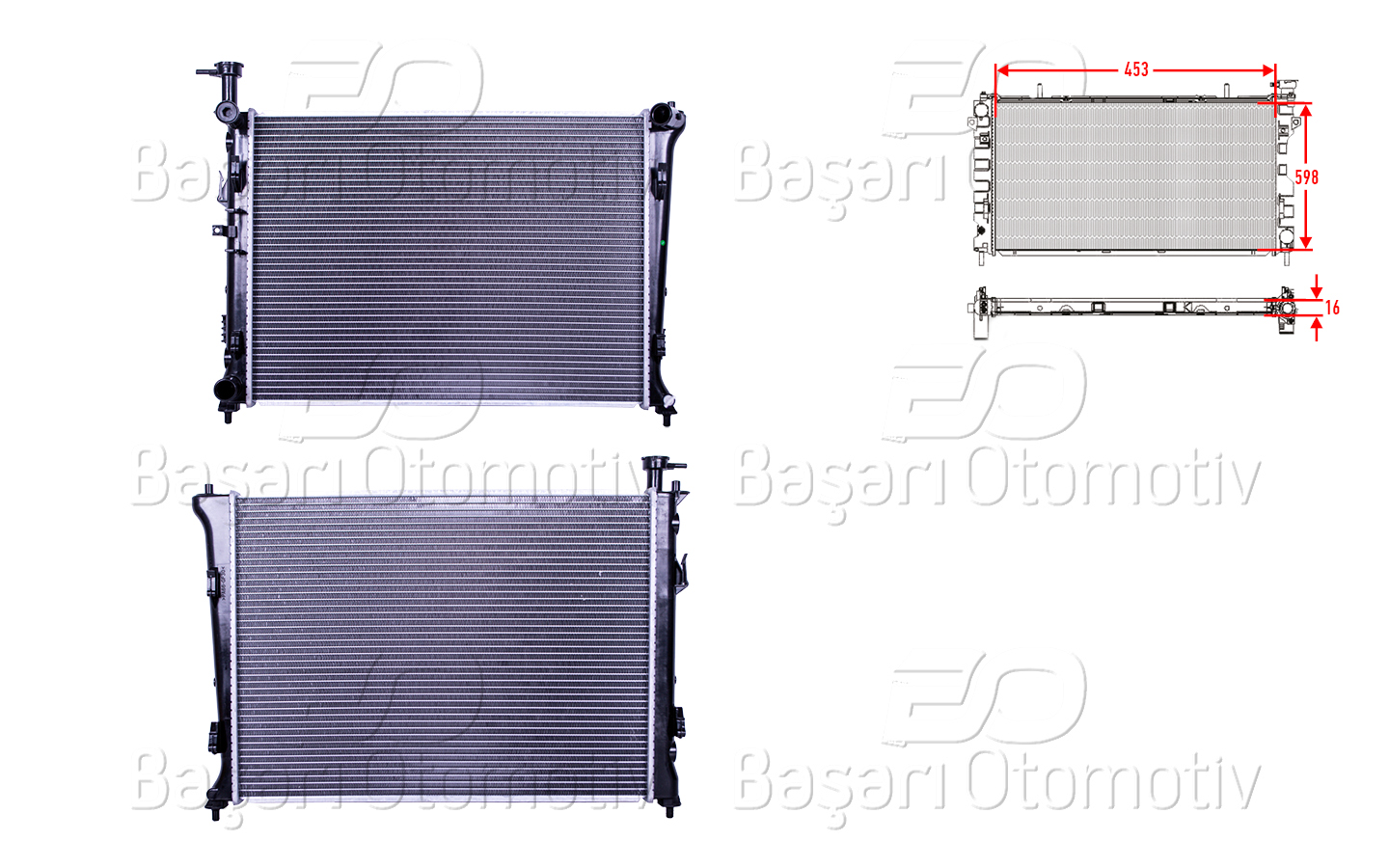 Volkswagen Su Radyatörü Brazing Mt 453X598x16 Kia Cerato 1.6 Cwt 08 > - WISCO 3113529-00