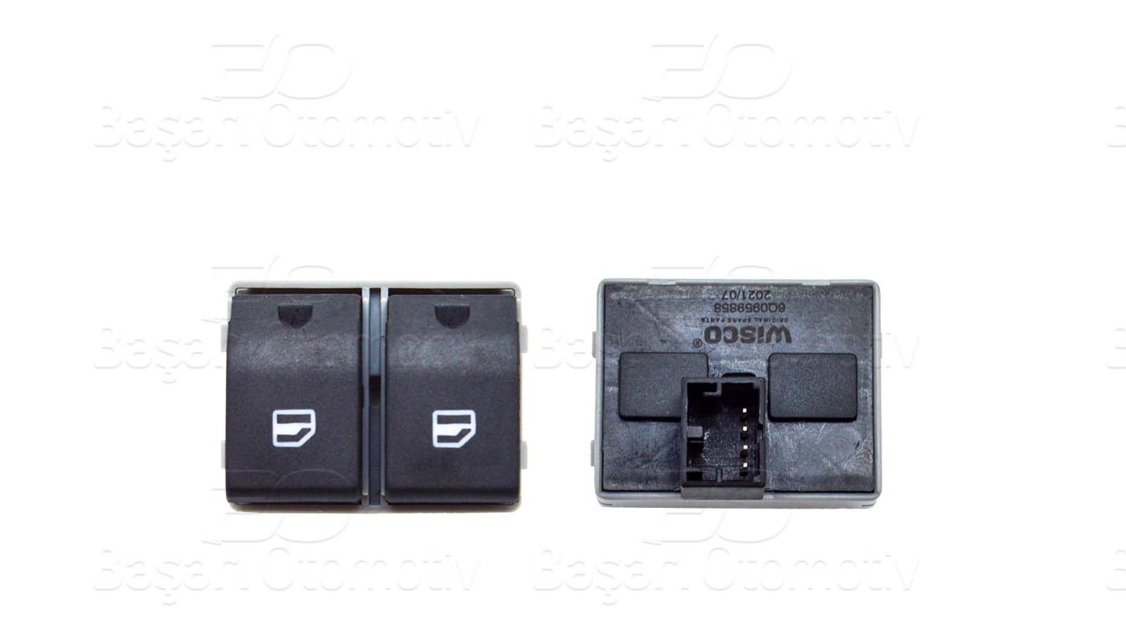 Volkswagen Cam Açma Düğmesi On İkili VW Polo Ibiza Cordoba 02-10 - WISCO 1223128-00